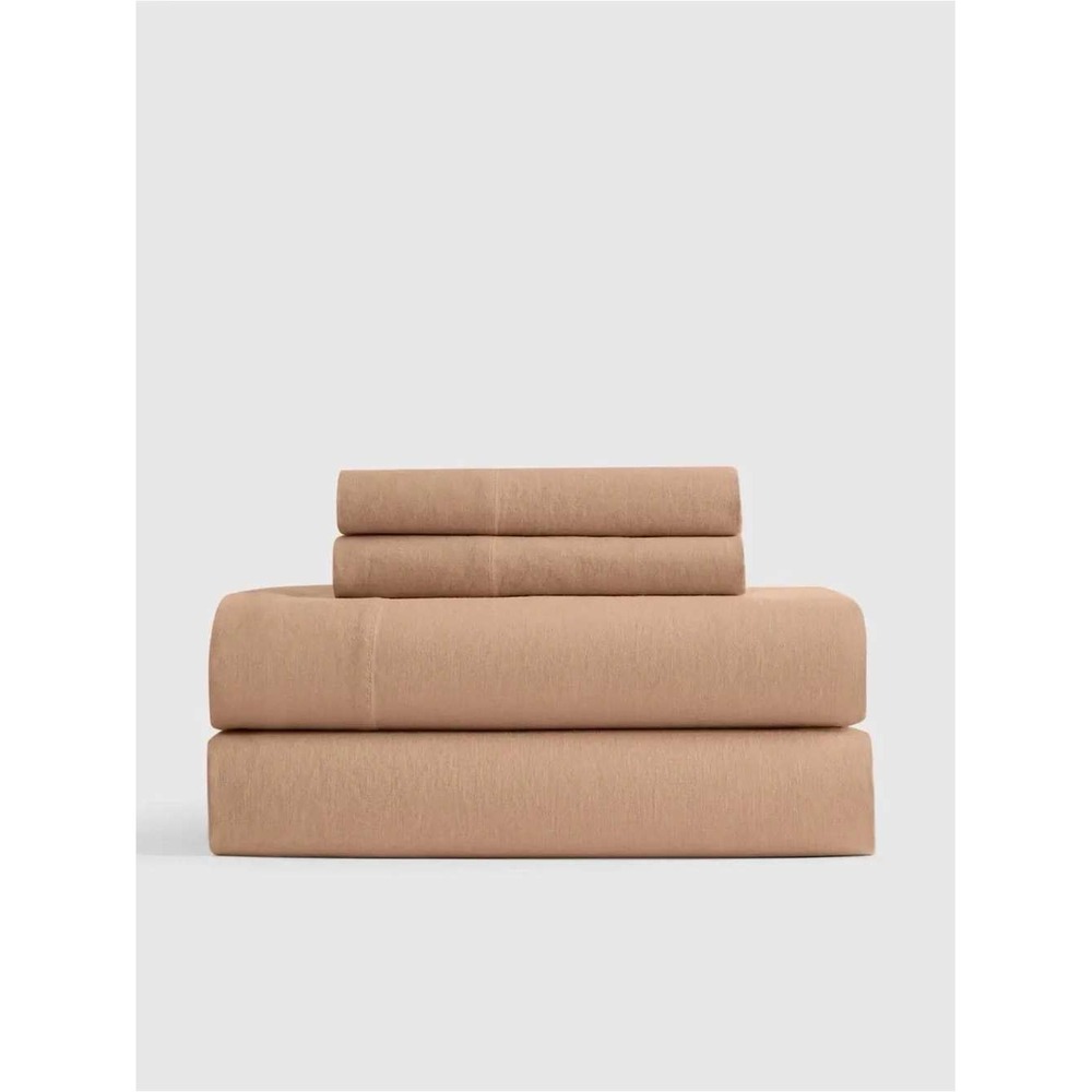 Quince European Linen Sheet Set Latte Queen New With Tags